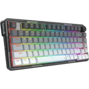 Redragon K673GG PRO 75% Wireless Gasket RGB Gaming Keyboard, 3-Modes 81 Keys Compact Mechanical Keyboard Hot-Swap Socket, Dedicated Knob Control and Sound Absorbing Pads, Linear - Red Switch product image