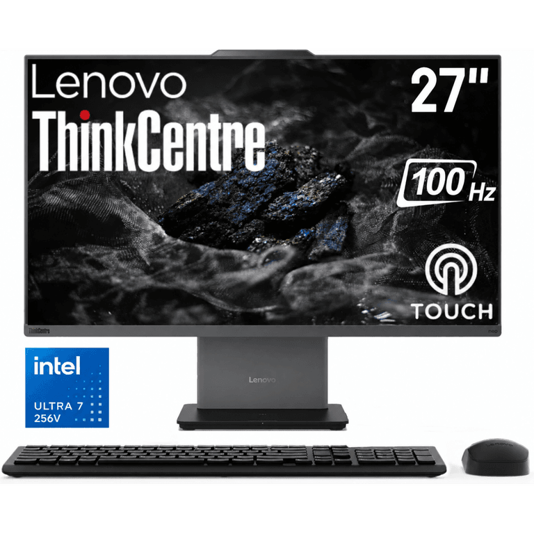 Lenovo ThinkCentre NEO 50a Gen 6 (2025) 27" All-in-One PC Intel® Core Ultra 7 256V 8-Cores w/ Slim, Smart & Space-Saving Designed & Touch Screen - Luna Grey