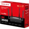 Mercusys MR25BE Router Wi-Fi 7 BE3600Mbps Dual Band, 4 Gigabit Ports, 4 High Gain Antennas, 160MHz Channels, 4K-QAM, MLO, WPA3 Security, App Control - Black product thumbnail 1