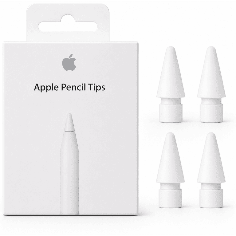 Apple Pencil Tips - 4 Pack Compatible with Apple Pencil Pro, Apple Pencil (2nd generation), Apple Pencil (USB-C) and Apple Pencil (1st generation)