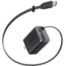 Anker Nano USB C Charger Block, 35W Max 2-Port Compact Charger with Durable Built-in Anker InstaCord Retractable Cable, with iPhone 17/16/15 Series, iPad, and More - Black product thumbnail 1