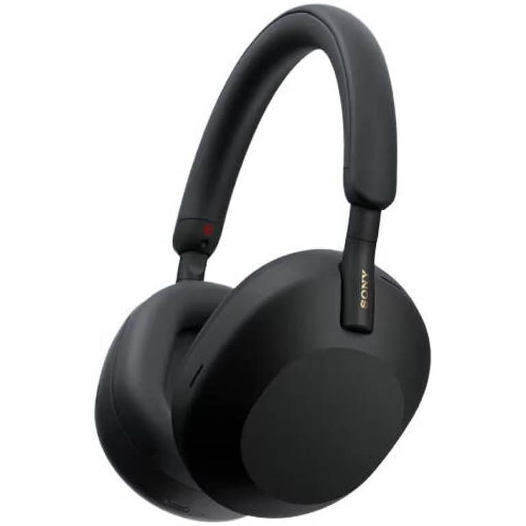 Sony WH-1000XM5SA Premium Noise Cancelling Wireless Over-Ear Headphones, Bluetooth, Clear Call Quality, High-Resolution Sound, Up to 30 Hours Battery Life, Soft Case, Including iOS and Android - Black