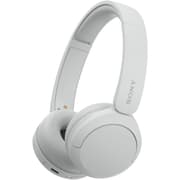 Sony CH520 Wireless Headphones, Bluetooth 5.2, 2.4GHz Band Frequency, Up to 40 Hours Continuous Communications, Up to 3 Hours Charing Time, White product image