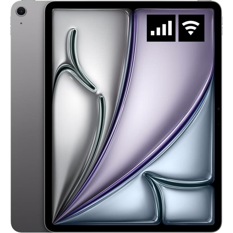 Apple iPad Air 13‑inch M4 8th Generation (2026) 8-Cores (128GB Storage / 12GB Memory) 9‑Core GPU w/ Wifi & 5G LTE Cellular - Space Grey