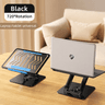 RTAKO RS-CP84 Laptop Stand 2-Level Adjustable Laptop Stand With 360 3D Roating Base - Black product thumbnail 1