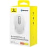 Baseus F02 Ergonomic Dual-Mode Wireless Mouse | Bluetooth 5.2 and 2.4Ghz Connectivity, Silent Buttons, 5 DPI Modes - White product thumbnail 1