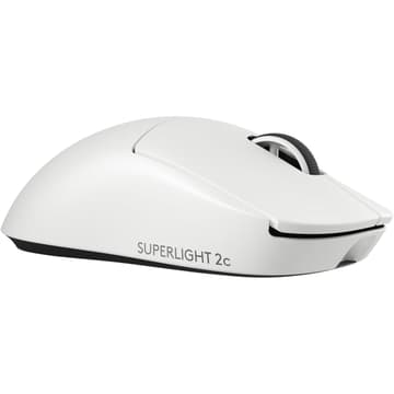 Logitech G PRO X Superlight 2c Wireless Gaming Mouse, 51 g pro-Grade Compact Mouse with 5 programmable Buttons, USB-C Charging, 44K DPI Sensor, up to 8 kHz Polling for PC/Mac - White