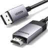UGREEN 4K@60Hz DisplayPort to HDMI Cable HDR Active DP 1.2 to HDMI 2.0 Cord Aluminum Braided Uni-Directional Display Port to HDMI Converter 6.6FT Compatible with Monitor, Projector, Dell, Lenovo, HP product thumbnail 1