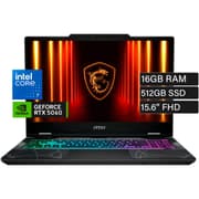 MSI Cyborg 15 (2025) B2RWFKG NEW Intel Core 7 240H 10-Cores w/ Nvidia RTX 5060 8GB DDR7 & IPS 144Hz Display - Translucent Black product image