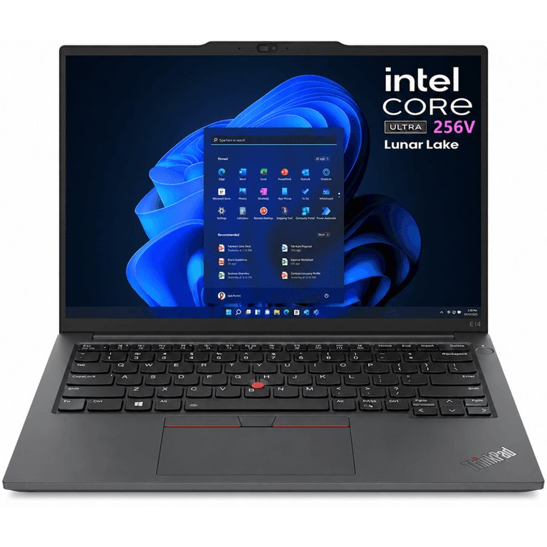 Lenovo ThinkPad Edge E14 Gen 7 (2025) Intel® Ultra 7 Gen II 256V 8-Core Thin & Extreme Battery Life Busniess Class Laptop w/ DDR5X 8533Mhz Memory - Black