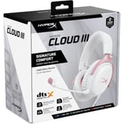 HyperX Cloud III Wired Angled 53mm Drivers DTS Memory Foam Durable Frame Ultra-Clear 10mm Mic USB-C & USB-A 3.5mm For PC, PS5, Xbox Series X|S - Pink product image