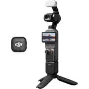 DJI Osmo Pocket 4 Creator Combo Action Camera, 1" CMOS Sensor, 4K 240fps Video, 3 Axis Stabilized, 107GB Storage, ActiveTrack, 7 Smart Tracking, 10Bit D Log Color, Black product image