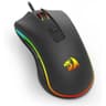Redragon M611 RGB High-Performance Wired Gaming Mouse, Comfort, and Style For Gamers and Professionals Featuring customizable 12800DPI, Vibrant RGB lighting, and a Sleek Ergonomic - Black product thumbnail 1