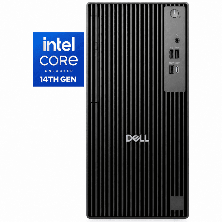 Dell Pro Tower QCT1250 (2025) 14Gen Intel Core i5 14500 14-Cores Business Class Tower Desktop PC - Black