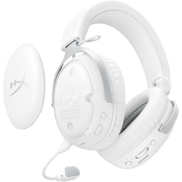 HyperX Cloud III S (2025) Wireless 2.4GHz & Bluetooth 53mm Angled Drivers Memory Foam Durable Frame 10mm Microphone up to 120-hour Battery For PC; Mac; PS5; Mobile; Switch - White