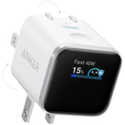 Anker Smart Display Charger, Anker Nano USB C Charger Block, 45W Max GaN Phone Charger,180° Foldable Plug,Smart Recognition,Built-in Care Mode,for iPhone17/16/15 - White product image