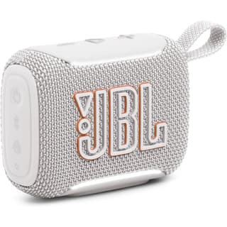JBL Go 5 - Ultra-Portable Waterproof & Drop-Proof Speaker with JBL Legendary Sound & Ambient Edge Lighting, AirTouch Instant Stereo Pairing or Link Multiple Compatible Speakers via Auracast™ (White)