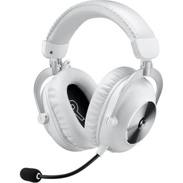 Logitech G PRO X 2 Wireless with Blue Voice DTS 7.1 and 50mm PRO-G Drivers Detachable Mic For PC, PS5, PS4, Switch - White