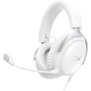 HyperX Cloud III Wired Angled 53mm Drivers DTS Memory Foam Durable Frame Ultra-Clear 10mm Mic USB-C & USB-A 3.5mm For PC, PS5, Xbox Series X|S - White product image