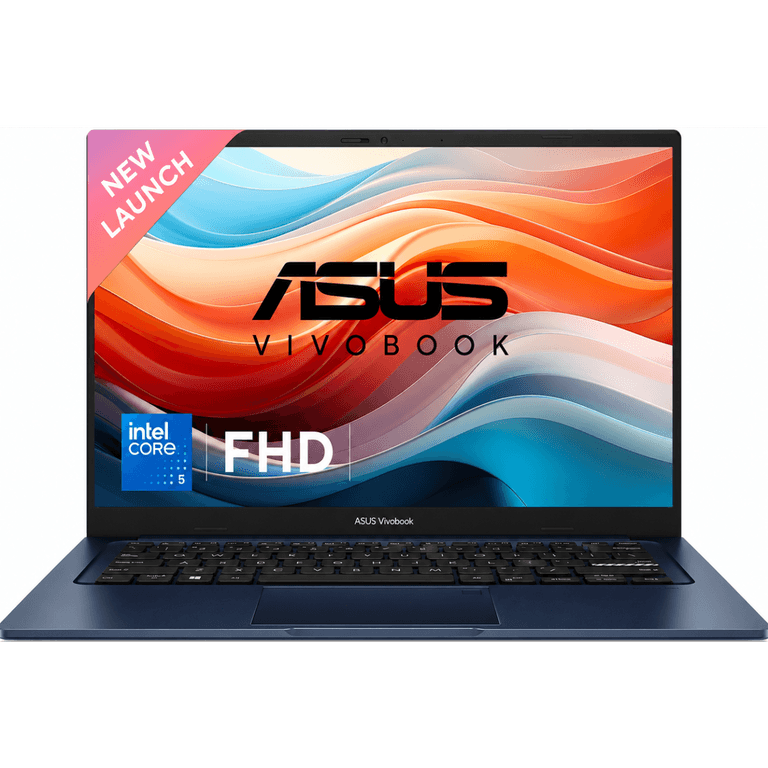 ASUS NEW Vivobook 14 (2023) X1404VAP 13th Gen Intel Core 5 10-Cores Thin & Light Military-Grade w/ Windows 11 Home (Customized) - Quiet Blue