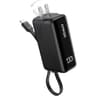 Anker Power Bank USB C Charger Block, 3-in-1 5,000mAh Portable Charger with Built-in USB-C Cable and Foldable AC Plug, 30W Max Compact Battery Pack, for iPhone 15 Series, Galaxy, MacBook, and More - Black product thumbnail 1