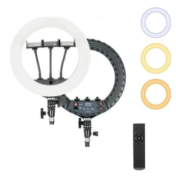 JMARY FM-14R 14-inch Live Streaming Ring Light Photography LED Fill Light - Black