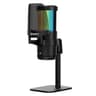 JMARY MC-PW13 Zero Latency Monitor Mic RGB Light Plug and Play Desktop Microphone - Black product thumbnail 1