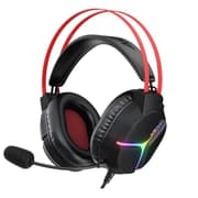ACEFAST H16 Wired Over Ear Headphone Low Latency Gaming Earbuds with 50mm Precision Drivers, Hi‑Fi Audio Engine, RGB, 2M cable with dual interface - Black product image