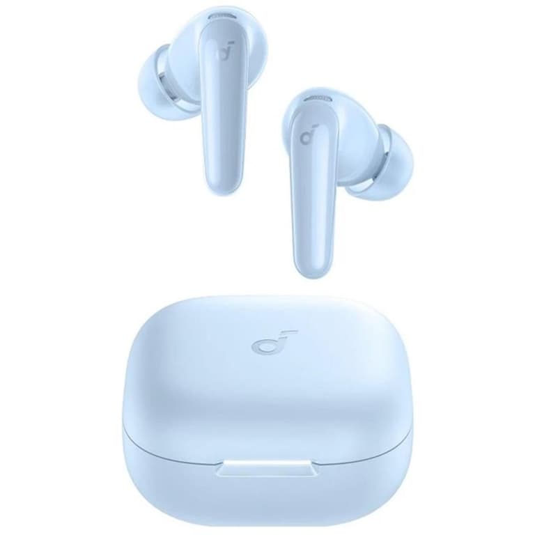 Anker Soundcore R60I NC, Real-Time Adaptive Noise Cancelling, Hi-Res Sound, Translation Earbuds, 50H Playtime, Wireless Earbuds, Bluetooth Earphones, Spatial Audio, Fast Charging, IP55, Blue