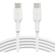 Belkin USB-C to USB-C Fast Charging Cable (1M/3.3ft) for iPhone 17, iPhone 17 Pro, iPhone 16, iPhone 16 Pro, Galaxy S25, S24, Note, Pixel, iPad Pro, Nintendo Switch 2, Carplay & More - White product image