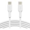 Belkin USB-C to USB-C Fast Charging Cable (1M/3.3ft) for iPhone 17, iPhone 17 Pro, iPhone 16, iPhone 16 Pro, Galaxy S25, S24, Note, Pixel, iPad Pro, Nintendo Switch 2, Carplay & More - White product thumbnail 1