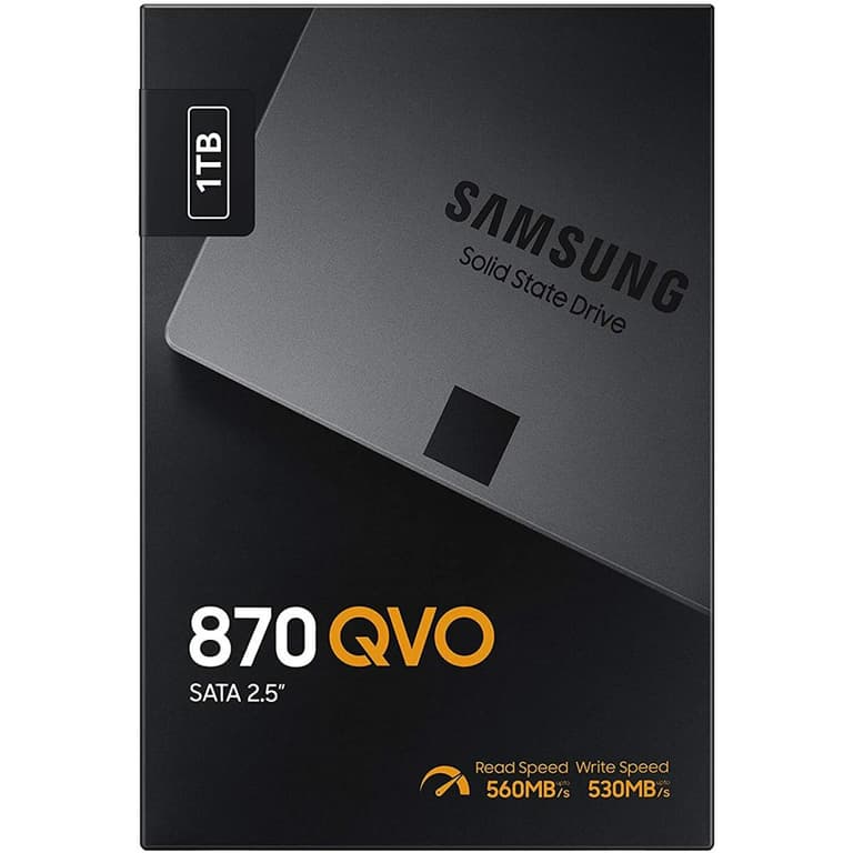 SAMSUNG 870 QVO SATA SSD 1TB 2.5" Internal SSD Upgrade Desktop PC or Laptop For IT Pros, Creators, Everyday Users