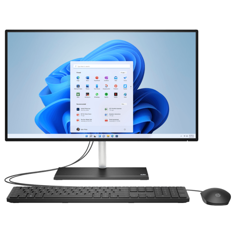 HP All-in-One 24-cb1009ne NEW 12Gen Intel Core i5 w/ 24" Touch Screen & Nvidia Graphic - Black