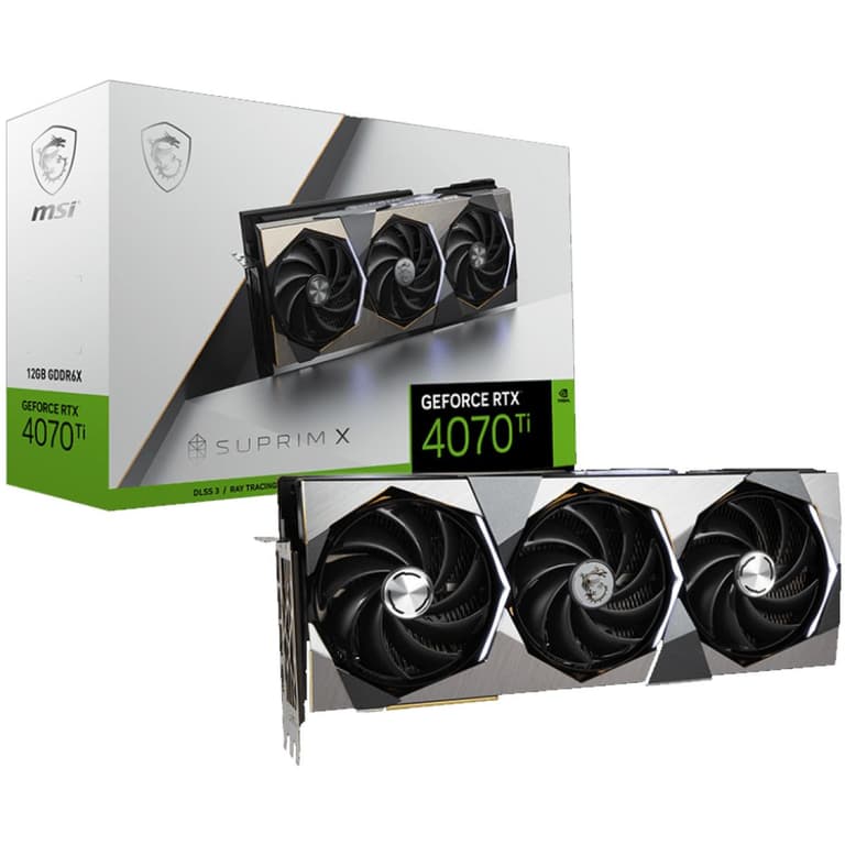 MSI SUPRIM X GeForce RTX 4070 TI 12GB GDDR6X PCI Express 4.0 Video Card