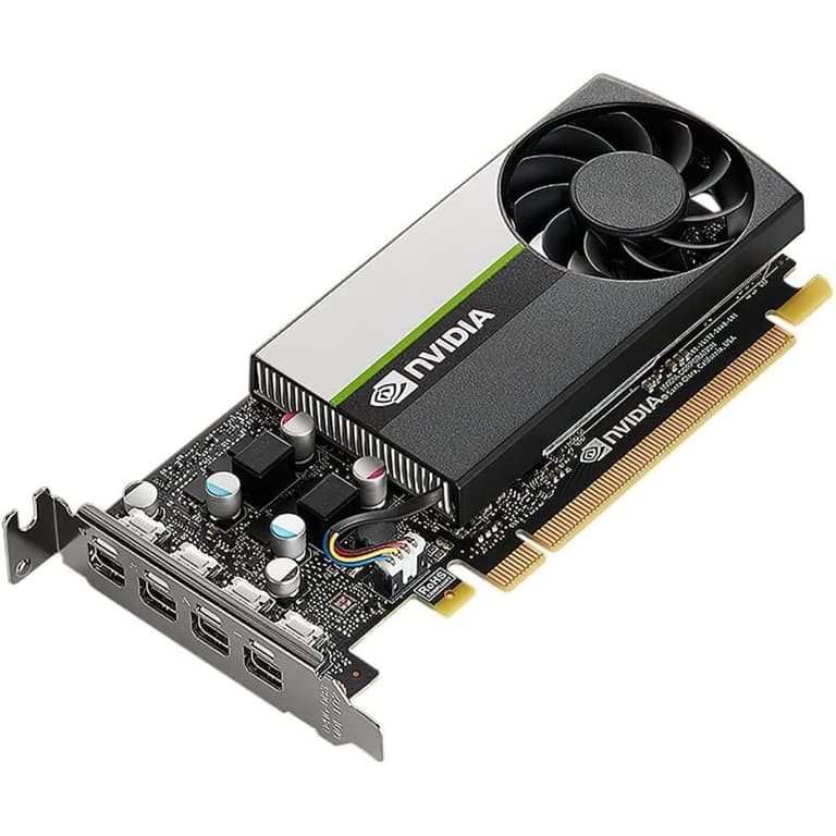 PNY Nvidia Quadro T1000 4 GB GDDR6 Graphics Card w/ 4 MINI DisplayPorts LP Single Slot