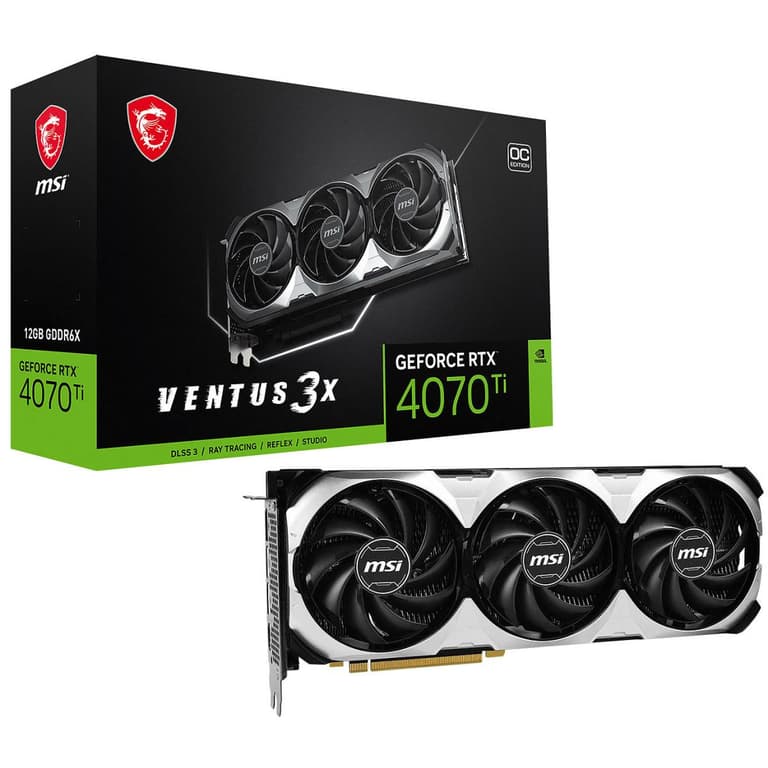 MSI VENTUS 3X GeForce RTX 4070 TI 12GB GDDR6X PCI Express 4.0 Video Card