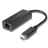 Lenovo USB-C to Ethernet 10M/100M/1000M Support Adapter -Black product thumbnail 1