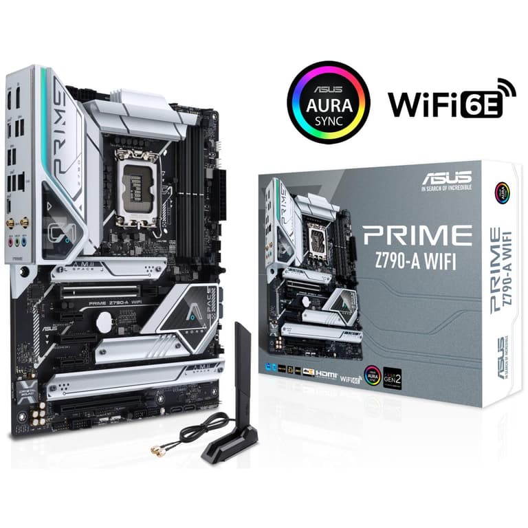 ASUS Prime Z790-A WiFi 6E DDR5 Intel 13th&12th Gen ATX Motherboard 4x M.2 Thunderbolt 4 RGB Lighting