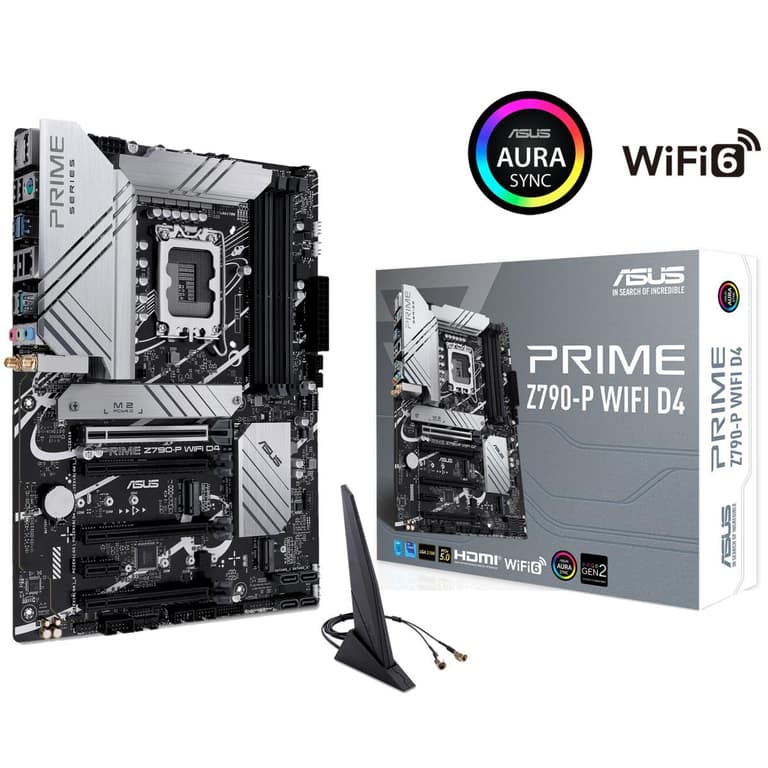 ASUS Prime Z790-P DDR4 WIFI LGA 1700 (Intel® 13th &12th Gen) ATX PCIe 3x M.2 Thunderbolt™ 4