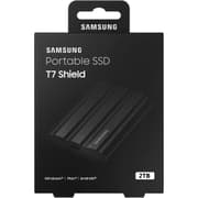 SAMSUNG T7 Shield Portable SSD USB 3.2 2TB IP65 Rating For water & Dust Resistance For PC / Mac / Android / Gaming Consoles - Black product image