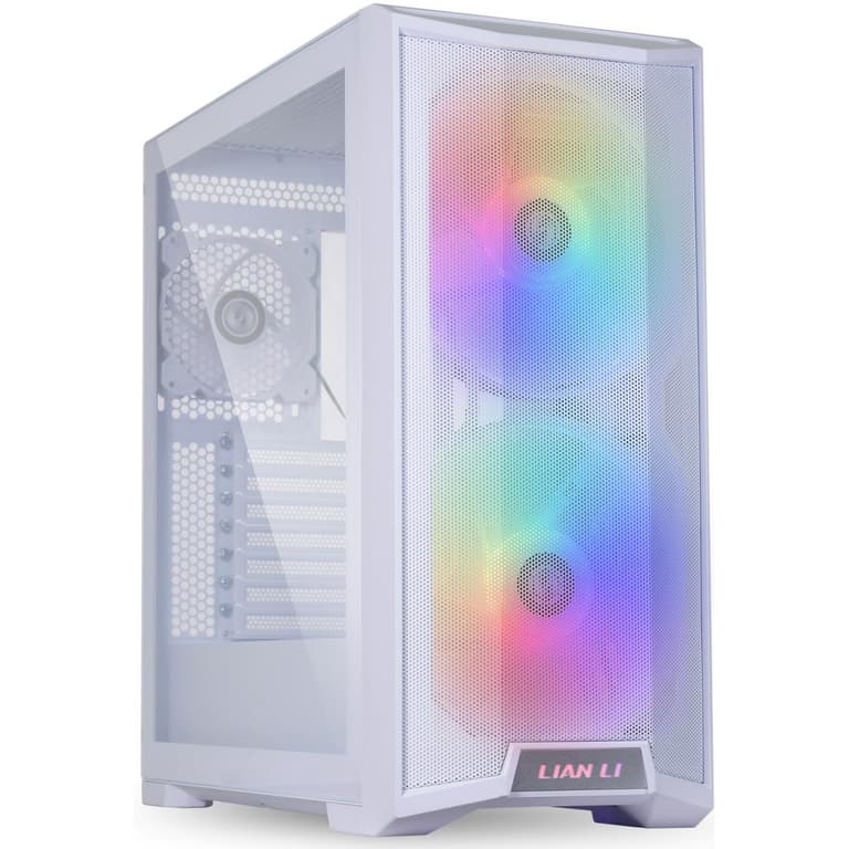 LIAN LI LANCOOL 215 W White Steel / Tempered Glass ATX Mid Tower Computer Case