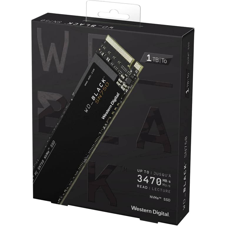 WD BLACK SN750 500GB M.2 NVMe Gaming SSD