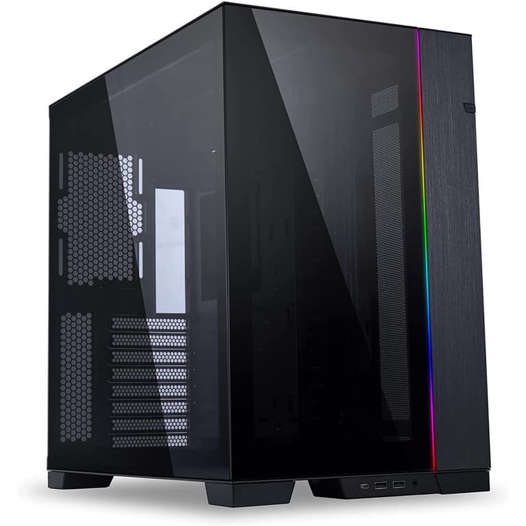 LIAN LI O11 Dynamic EVO O11DEX Black Aluminum / Steel / Tempered Glass - Black