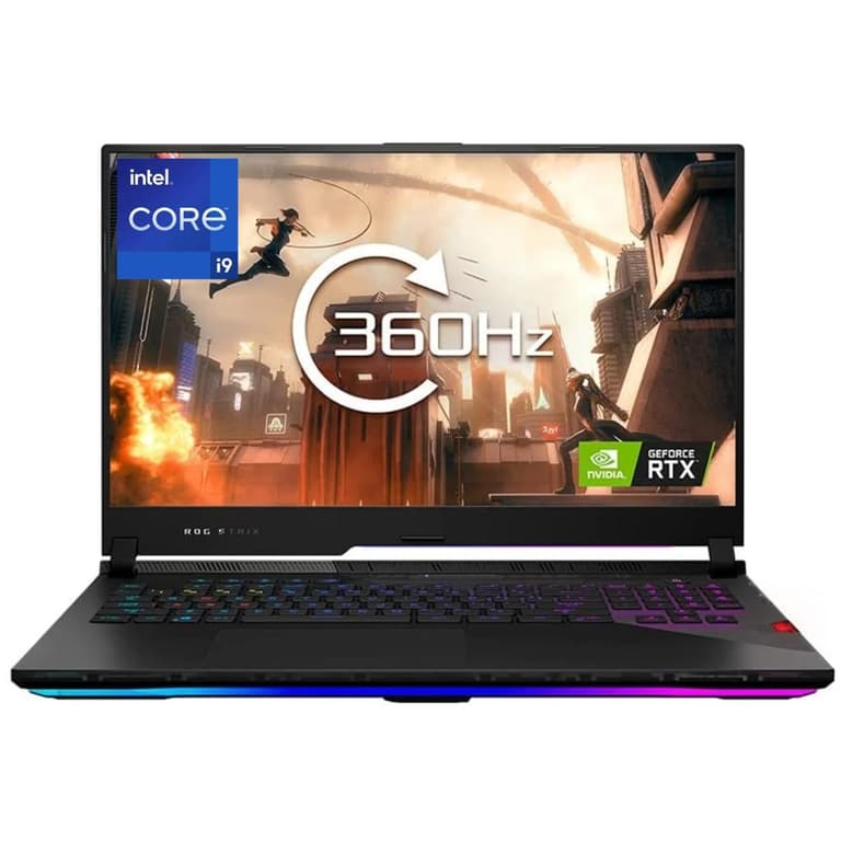 ASUS ROG Strix Scar 17 (2022) G733ZX NEW 12Gen Intel Core i9 14-Cores w/ RTX 3080 TI & IPS 360Hz Display