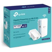 TP-Link TL-WPA7517KIT AV1000 Powerline WiFi Extender Dual Band WiFi, OneMesh Gigabit Port product image