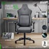 Razer Iskur XL Fabric Ergonomic Lumbar Support System Ultra-Soft Spill-Resistant Fabric Foam Cushions 4D Armrests - Dark Gray product thumbnail 1