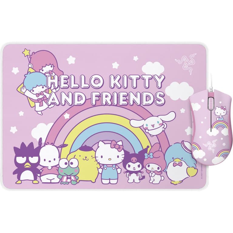 Razer DeathAdder Essential + Goliathus Medium Bundle Hello Kitty & Friends Edition