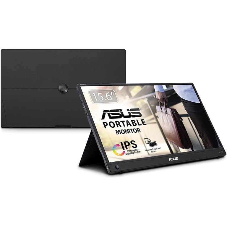 ASUS ZenScreen Go MB16AWP 15.6” IPS Full HD Built-in Battery Wireless Portable Monitor Eye Care Supports iOS Android & Windows