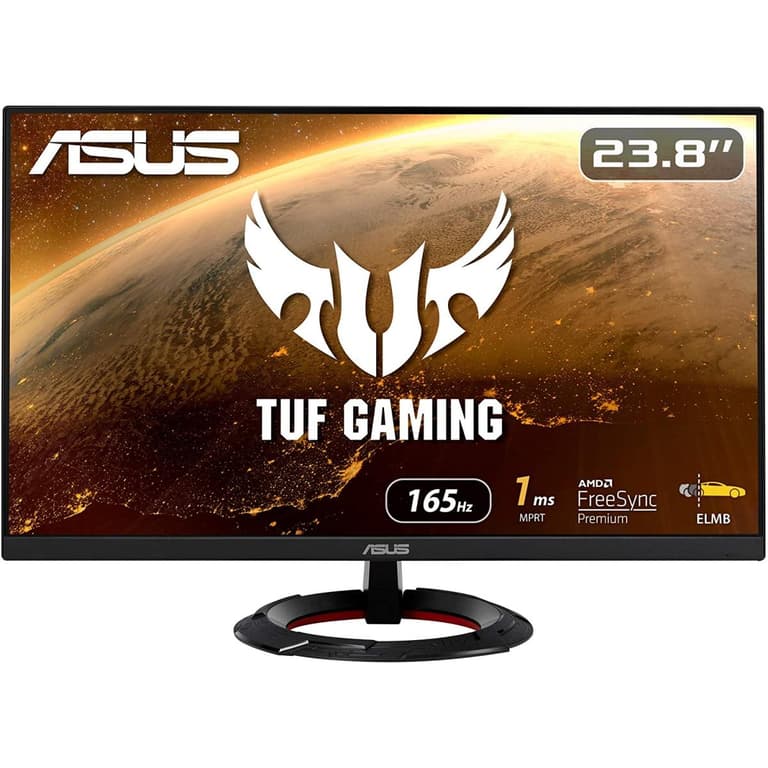 ASUS TUF VG249Q1R 23.8” IPS 1ms Full HD 165Hz Extreme Low Motion Blur FreeSync™ Premium Shadow Boost & Speakers