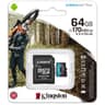 Kingston 64GB microSDXC Canvas Go Plus 170MB/s Read UHS-I C10 U3, V30 Memory Card product thumbnail 1